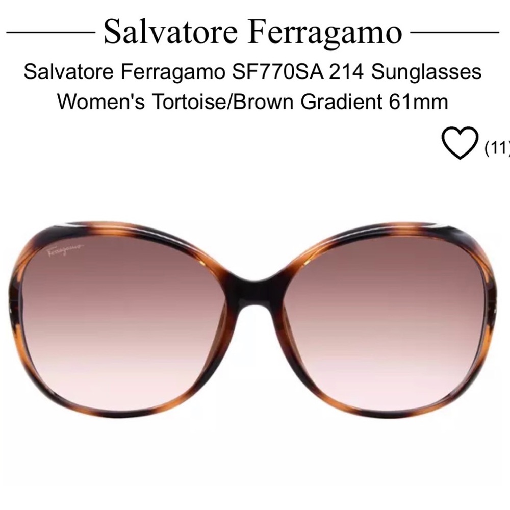 Salvatore Ferragamo Tortoise Brown Sunglasses